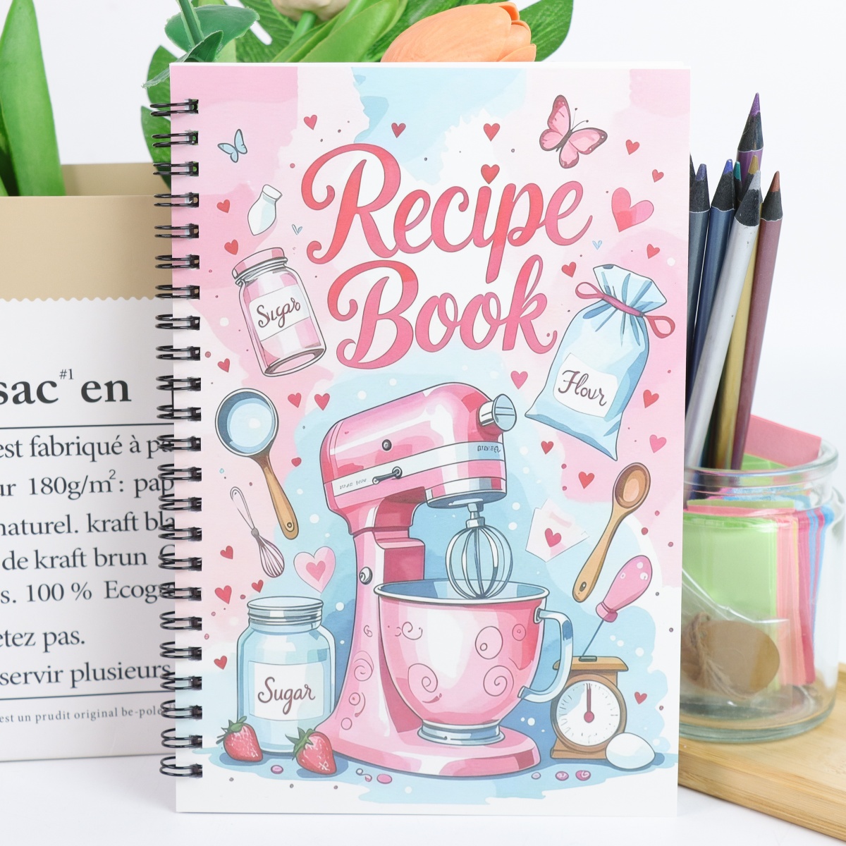 Meal Prep Book - Carnet de recettes personnel - pour