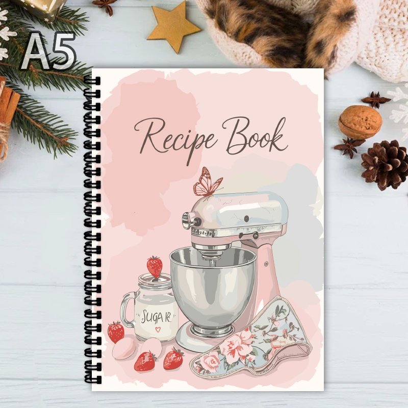 Meal Prep Book - Carnet de recettes en spirale, idéal