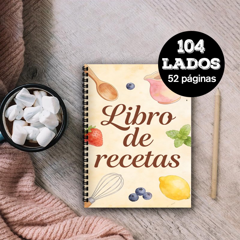 Meal Prep Book - Carnet de recettes espagnoles en format