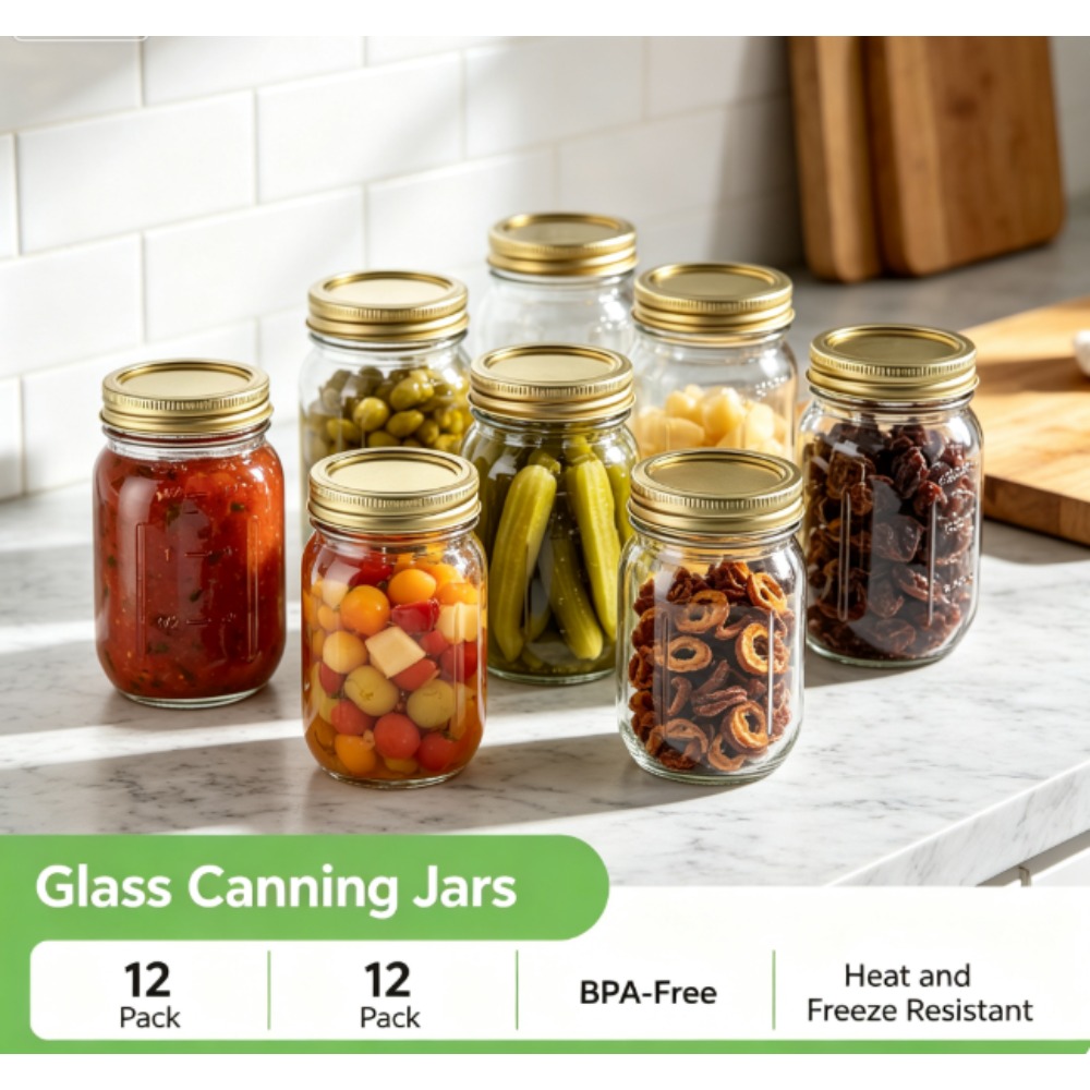 Meal Preparation - Bocaux Mason Mainstays de 16 oz,