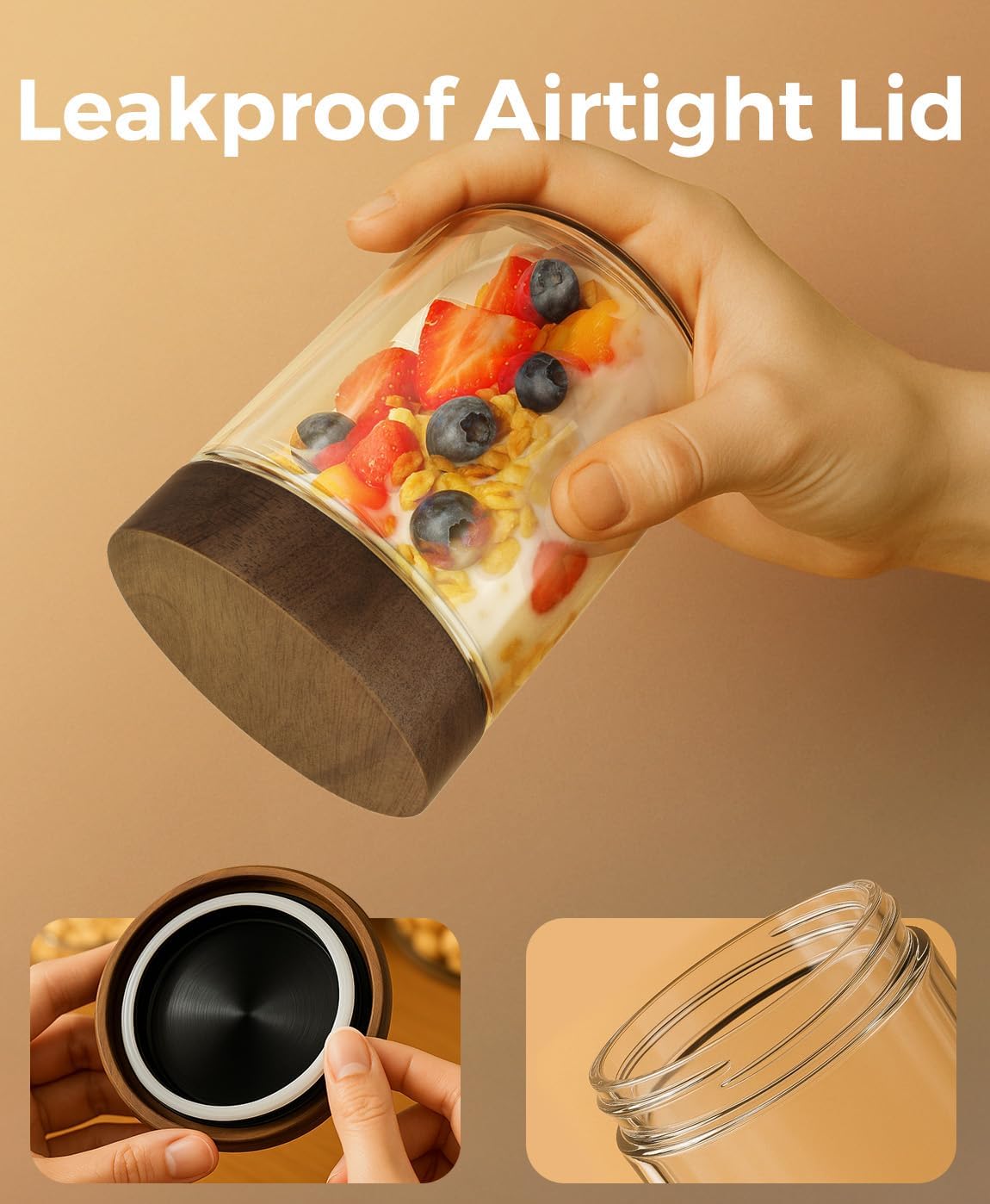 Conteneurs pour Overnight Oats - Meal Prep Jars With Lids avis et prix