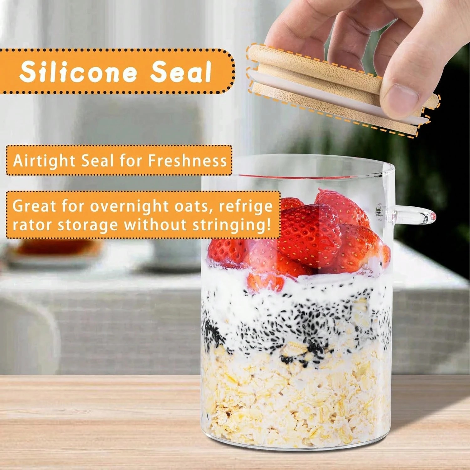 Contenants pour Overnight Oats - Meal Prep Jars With Lids avis et prix