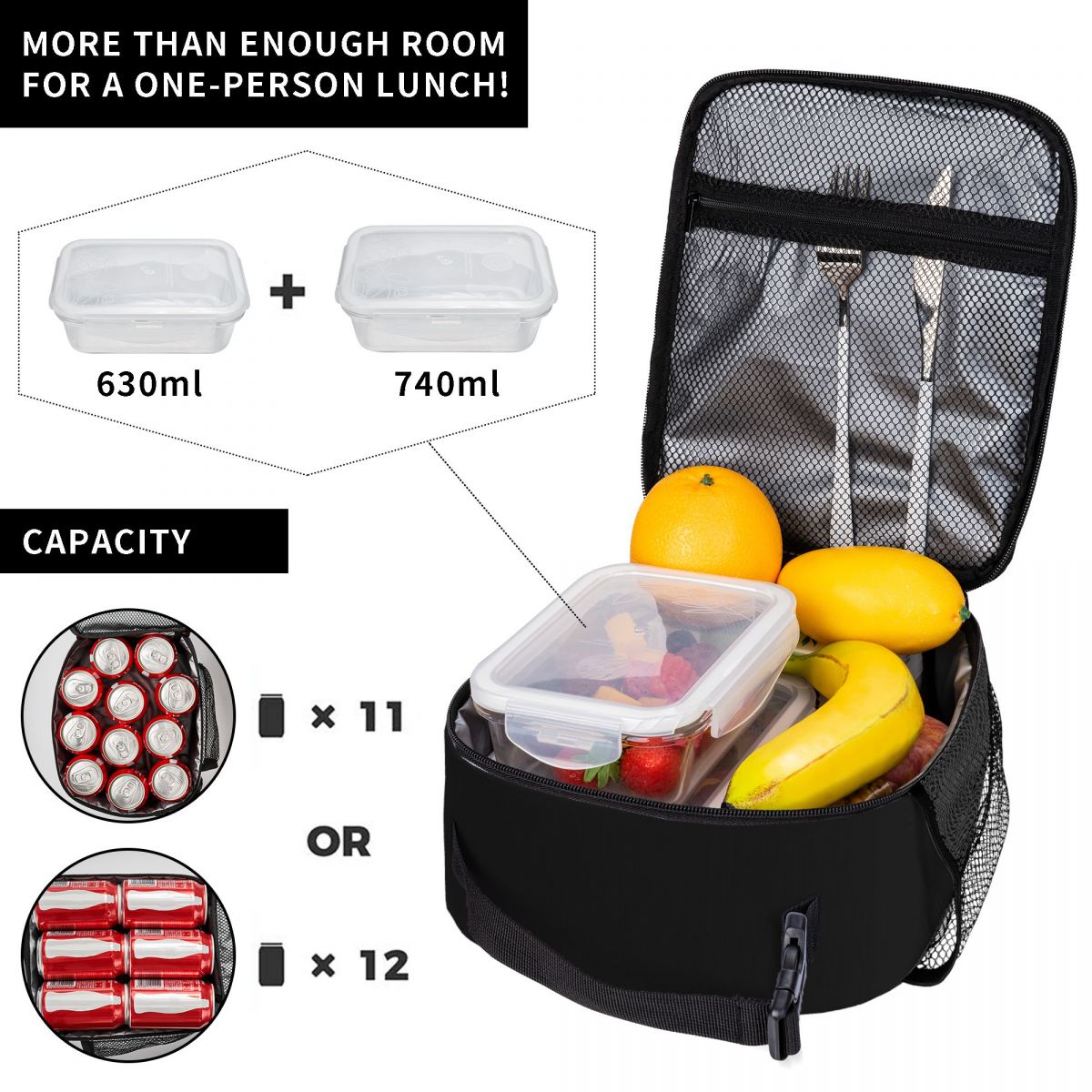 Sac à bento monochrome pour fa - Meal Prep Book avis et prix