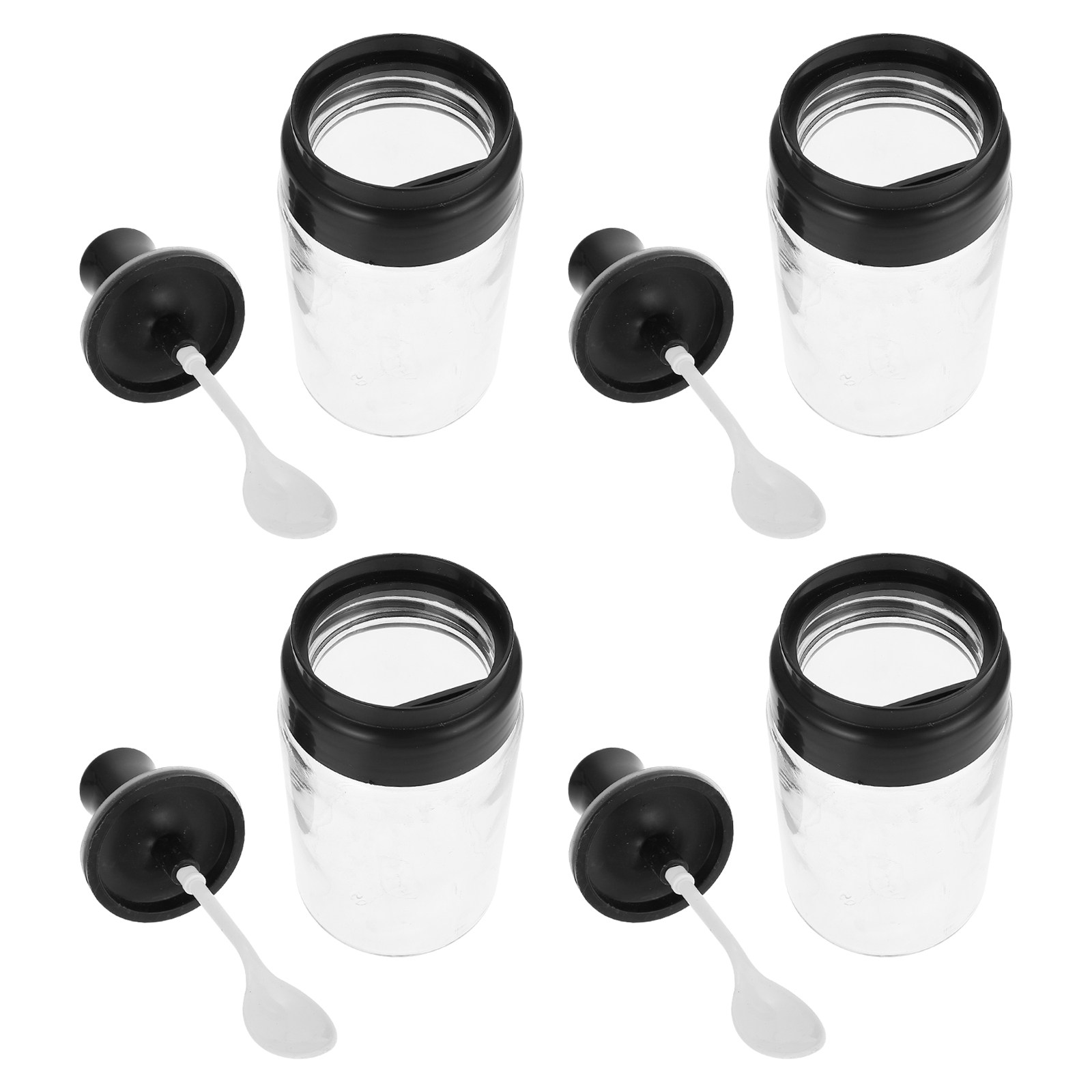 Lot de 4 pots à épices en verr - Meal Prep Jars With Lids avis et prix