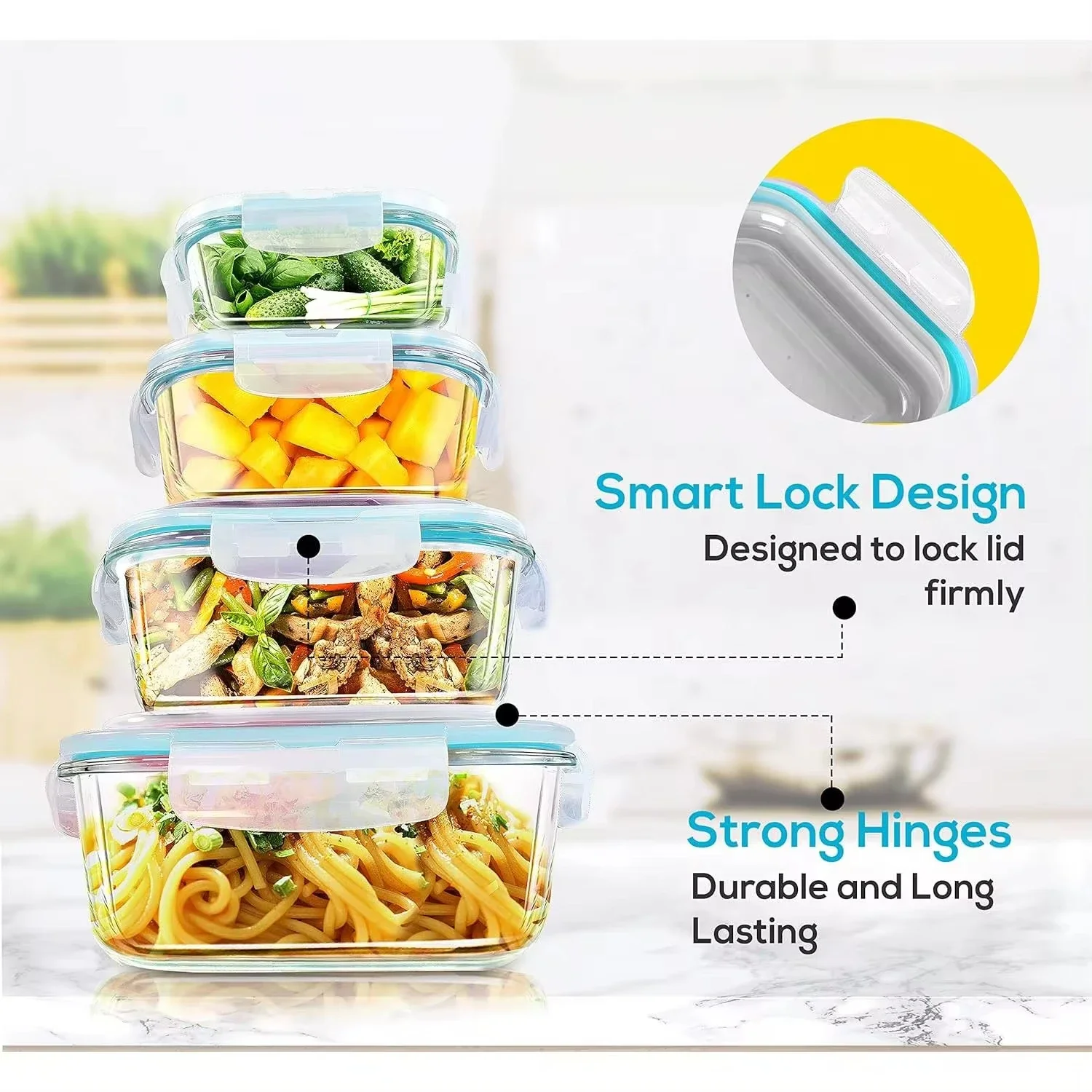 Boîte à déjeuner en verre, con - Meal Preparation avis et prix